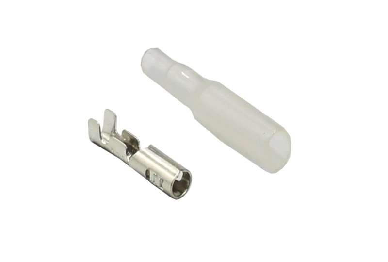 SEFIS Faston Stecker - Rundstecker 4mm mit Isolierung - Weibchen - 10 Stk