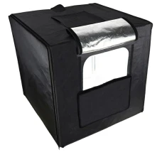 SEFIS LED Licht Fotokabine - Fotobox 60 x 60 x 60 cm