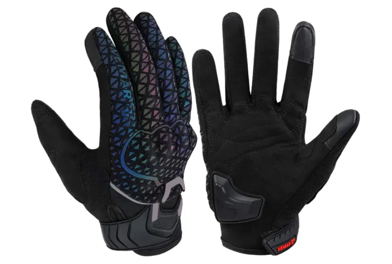 SEFIS reflektierende Sommerhandschuhe für Motorrad / Fahrrad / Roller für Biker